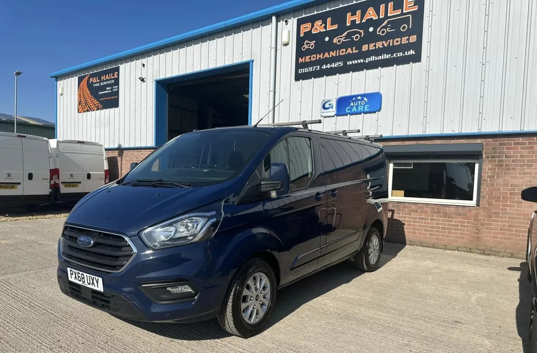 P&L Haile workshop — tyre fitting bay in Cumbria
