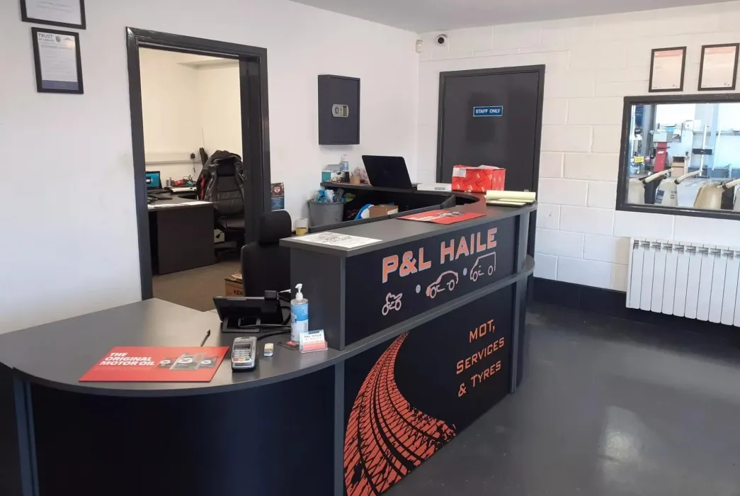 The P&L Haile reception desk in Wigton
